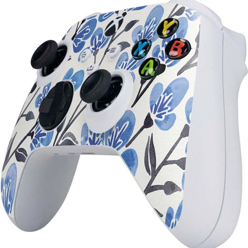 Cat Coq Blue Cherry Blossoms Xbox Series S Controller Skin